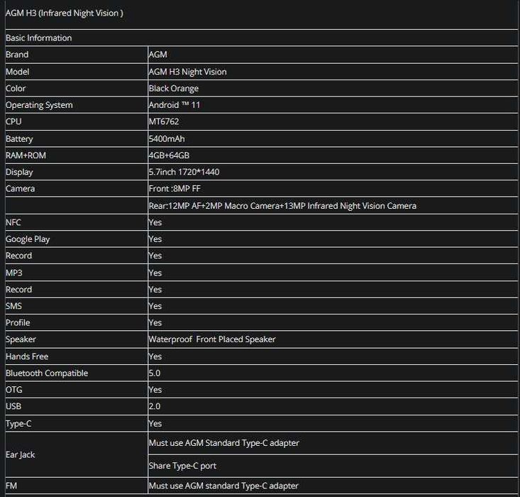 AGM H3.  Бронесмарт з  Камерою Нічного бачення та NFС
