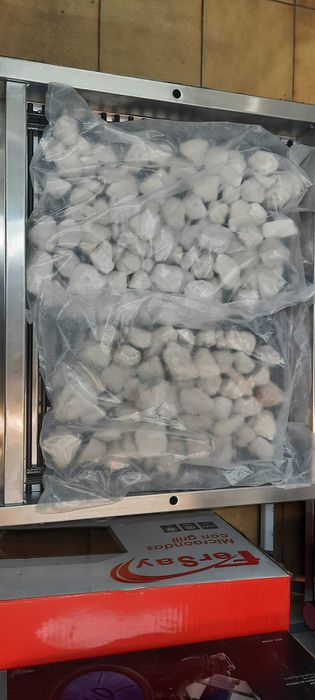 Grelhador Inox Gas com pedras lávicas 2Q novo com fatura