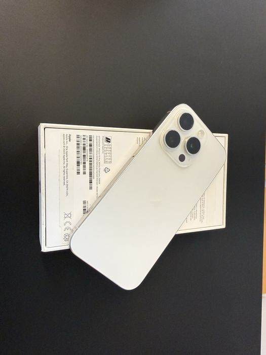 Iphone 15 pro 256 bateria bialy tytan bateria 100%