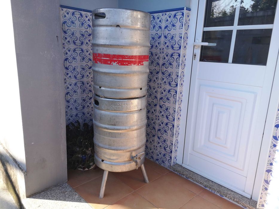 2 Barril aço inox para vinho