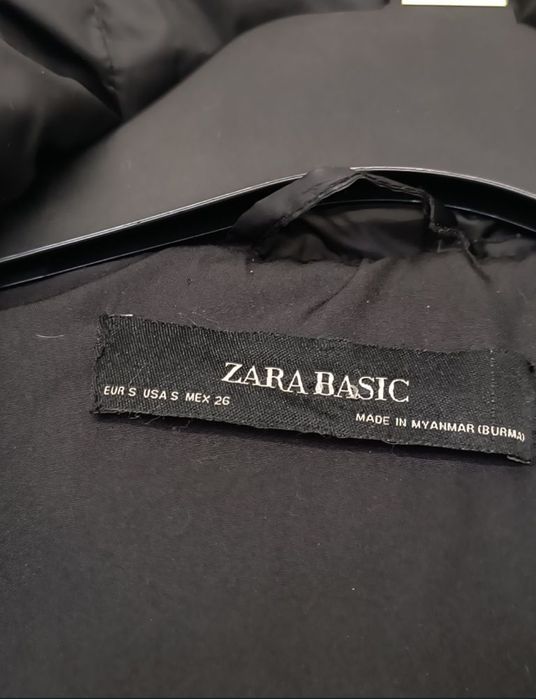 Płaszcz puchowy damski Zara S wiosenny płaszczyk
