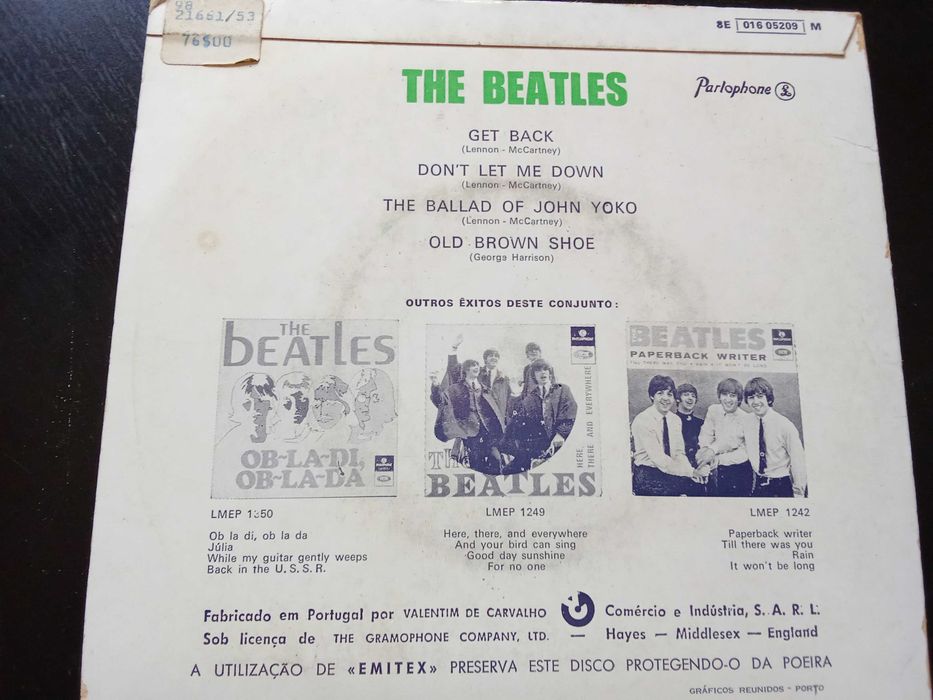 RARO The Beatles edição POrtugal