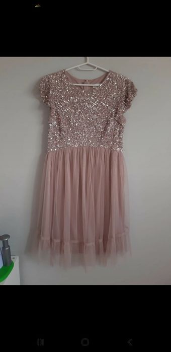 Prześliczna elegancka ciążowa sukienka Maya Deluxe Maternity S