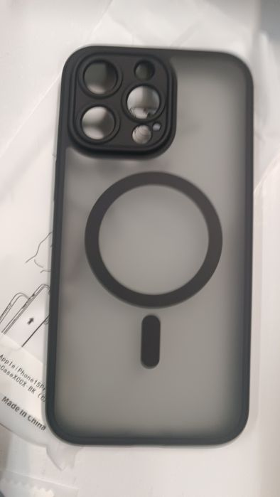 Capa TOCOL 3 em 1 magnética para iPhone 15 Pro Max, Proteçao de camera