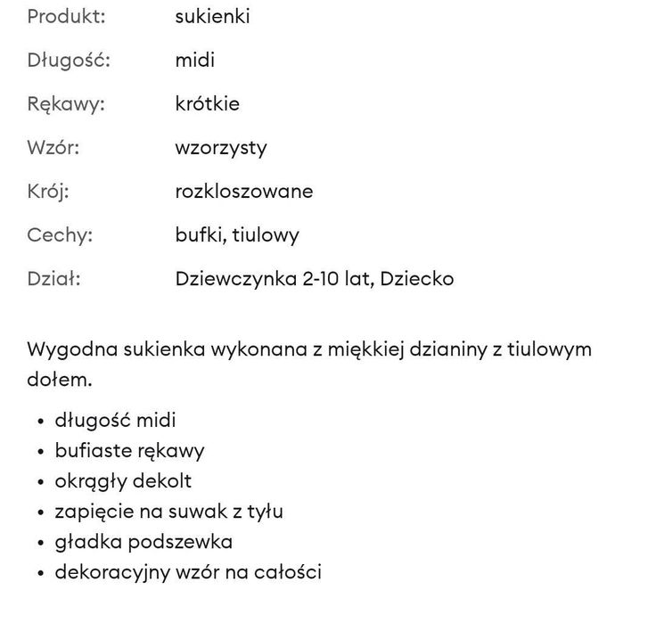 Śliczna sukienka na roczek, chrzciny, urodziny czy komunię