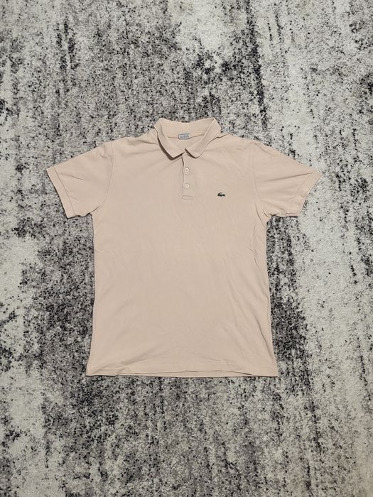 Оригінальне чоловіче поло Lacoste 
Колір — стильний бежевий, універс