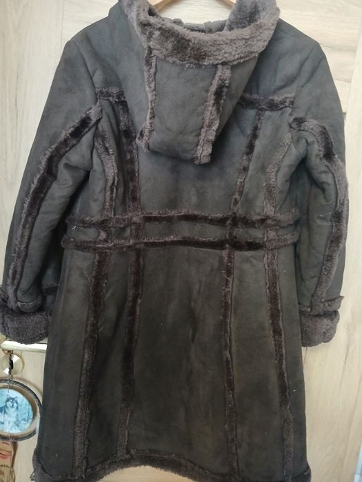 Brązowy Kożuszek M Kaptur