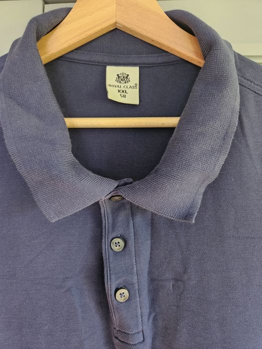Koszulka polo granat fiolet xxl Royal Class