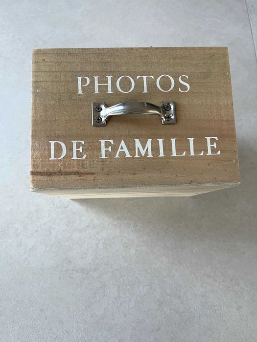 Caixa para 6 álbuns de fotografias