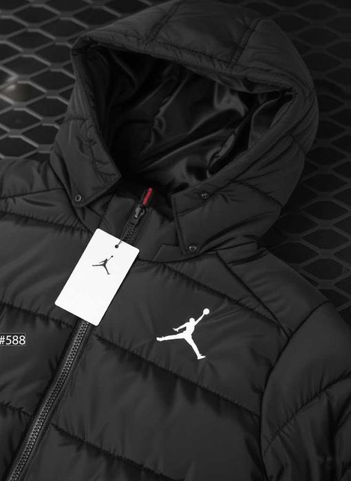 Jordan Mini Logo Куртка Черная , Пуховик Зимвоий Джордан Найк
