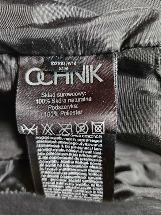 Sukienka skórzana czarna skóra naturalna Ochnik
