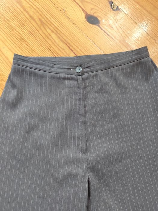 Spodnie damskie w paski proste rozmiar M//L