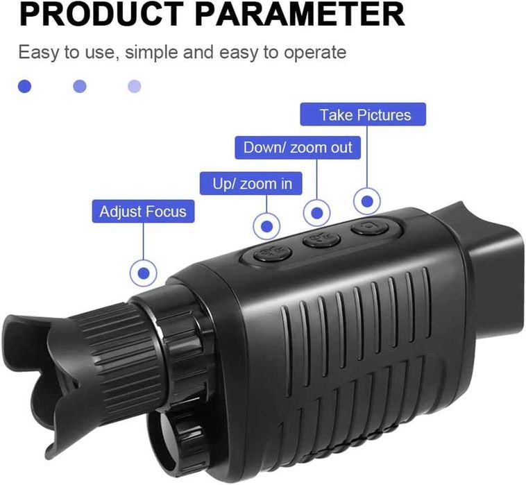 Camara visão nocturna infravermelhos caça telescopio escuro 1080p NOVO
