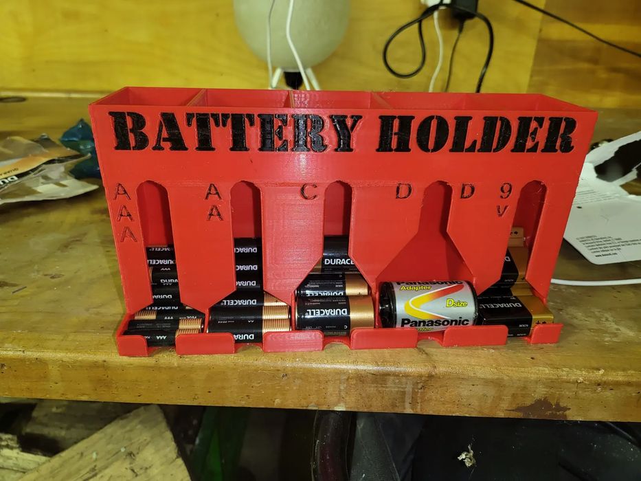 AAA, AA, C, D and 9V Battery Organizer64552545878913120