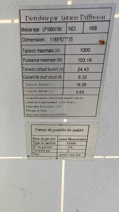 Panel fotowoltaiczny 100W monokrystaliczny kamper łódź solar