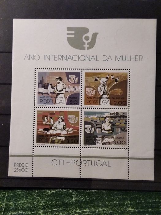 1975 Bloco Ano Internacional Da Mulher MNH **