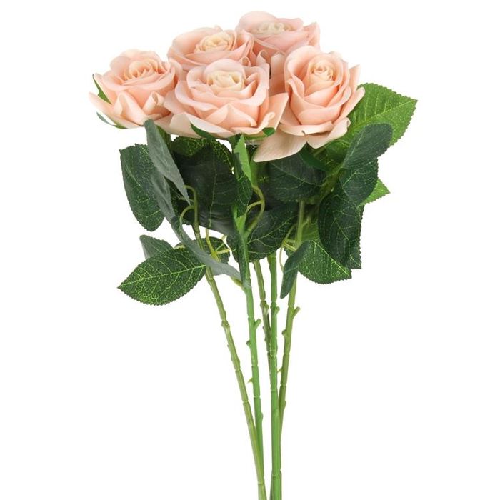 Róża Silikonowa Gałązka Kwiaty Sztuczne Dekoracje do Wazonu 44 cm