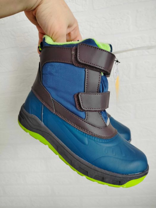 Śniegowce dla chłopca Cleve granatowe 34 22,50cm