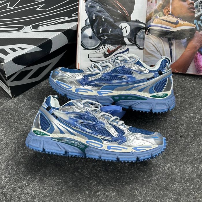 НАЙКРАЩА ЯКІСТЬ‼️Off-White Be Right Back Blue (Сині),офф вайт,бі райт.