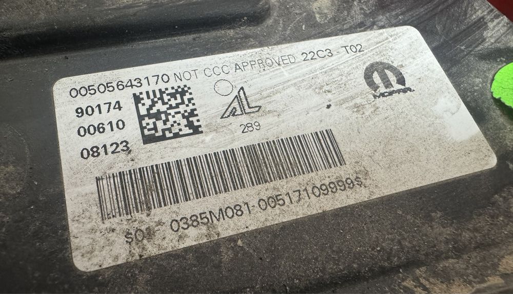 Фара dodge hornet