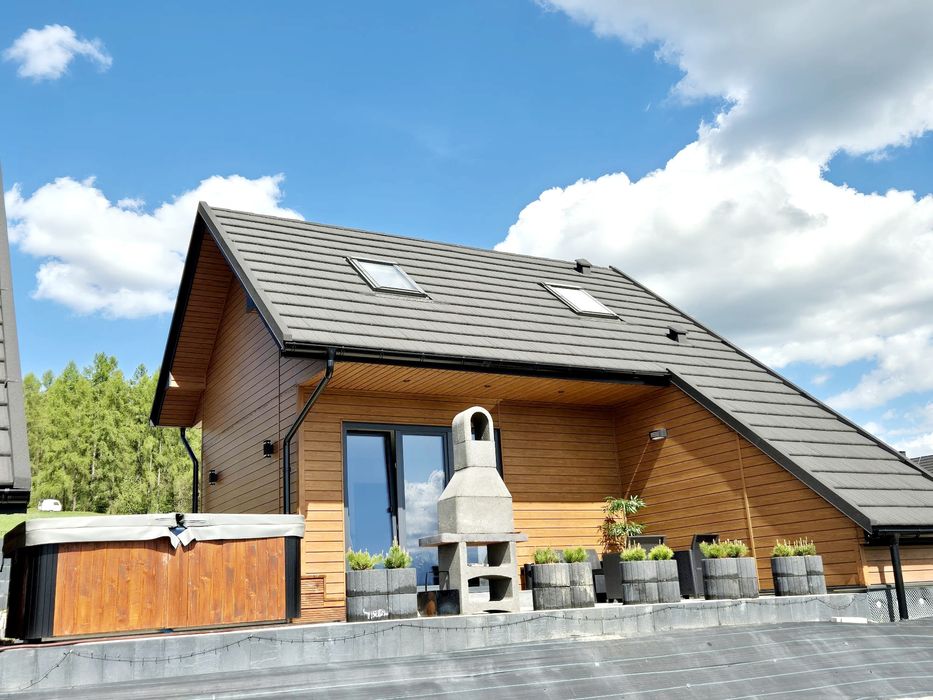 Domek w górach Pieniny widok na Tatry jezioro prywatne jacuzzi sauna