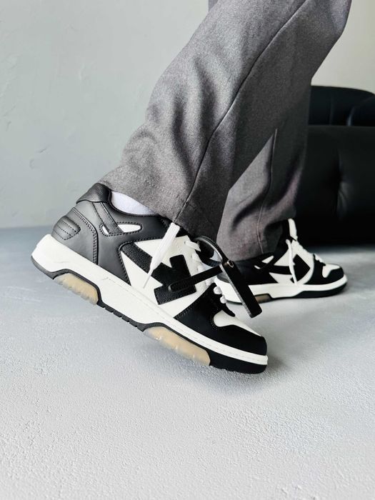 Кросівки Off-White Out of Office Black - White premium
