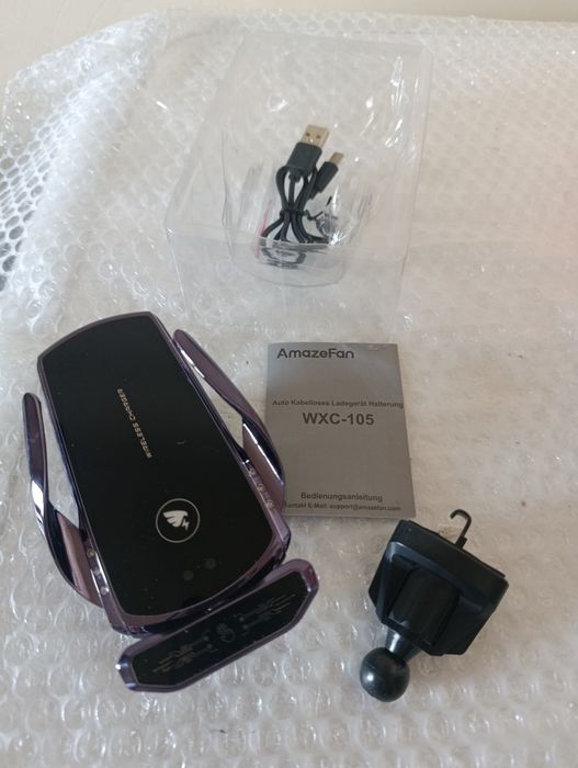 AmazeFan WXC-105 - Inteligentny Uchwyt i Ładowarka Samochodowa Bezprze