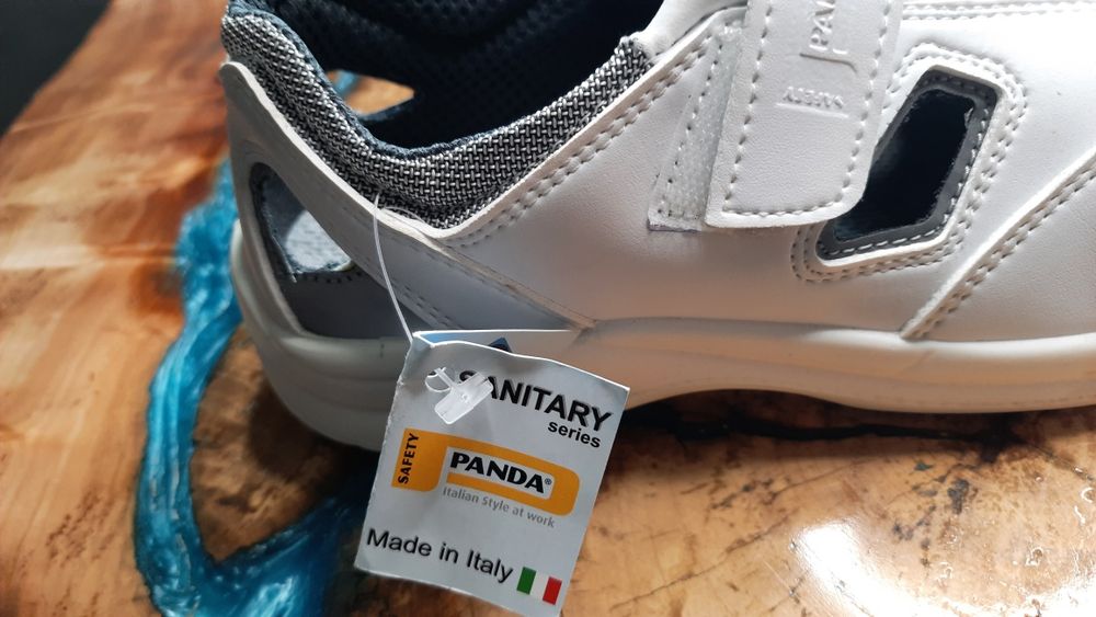 Buty robocze trzewiki Białe medyczne