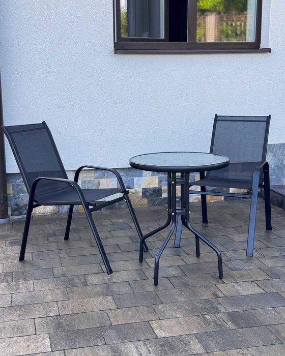 Набір садових меблів стіл+2крісла Комплект балконні меблі Садові меблі