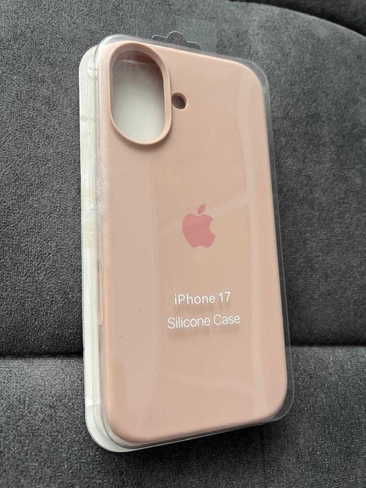 Case, Plecki silikonowe, Etui iPhone 17 Beżowy Piaskowy róż