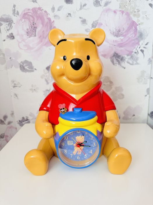 Duży zegar,skarbonka Kubuś Puchatek Disney