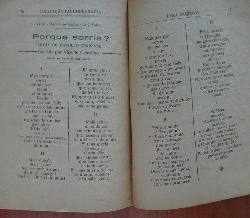 Lyra do Povo - Ano Edição 1926