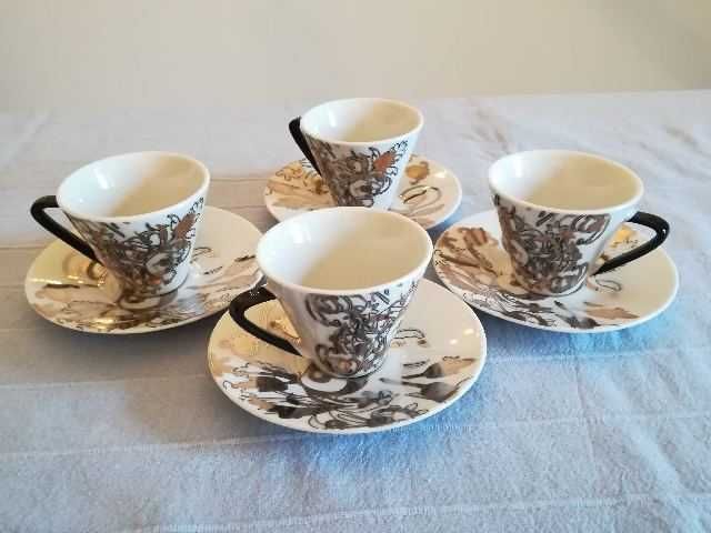 4 chávenas de café com design do estilista José António Tenente