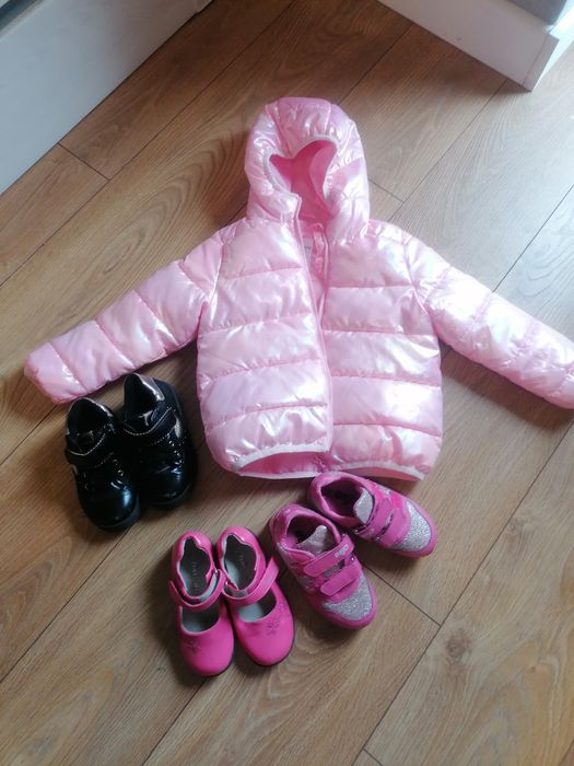 Kurtka jesienna 98 buciki 25 zestaw