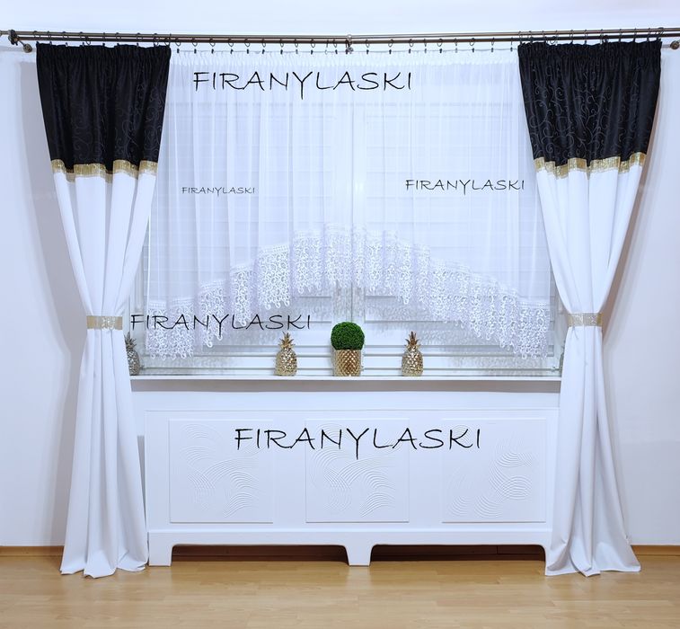 Firana 400x150 szeroka gipiura firanka łuk firany