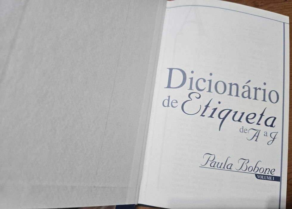 Dicionário de Etiqueta - Paula Bobone (Vol.1)