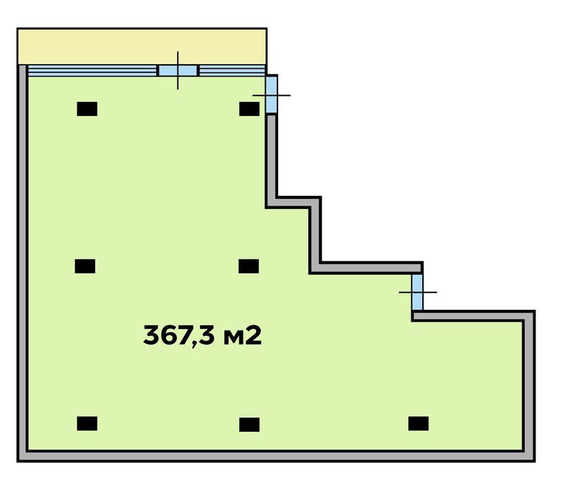 Оренда офісу 367 м2, 10 $/м2, ТРЦ ВІКТОРІЯ ГАРДЕНС