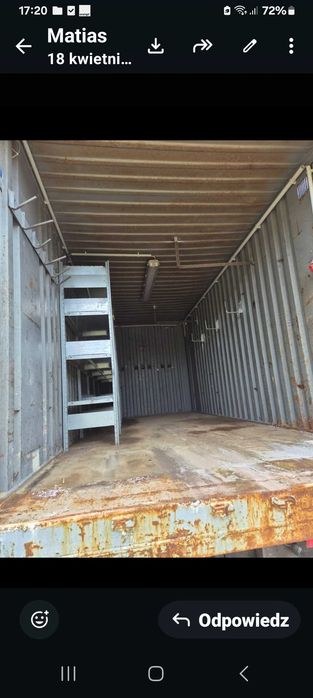 Kontener hakowy kryty