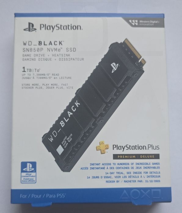 SSD Playstation Plus WD Black premium deluxe 1Tb