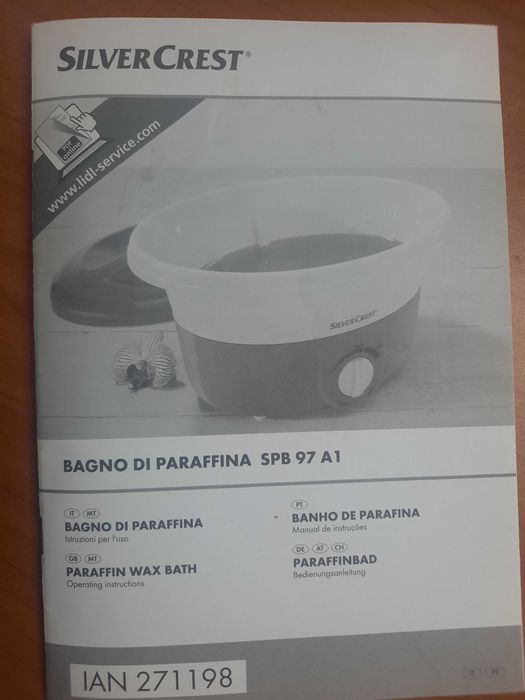 Banho de Paraffina Eletrico para mãos e pés Silvercrest, BAIXA DE PREÇO