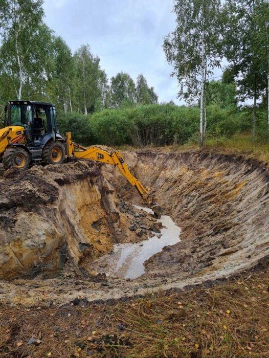 Копання копанок ставків озер ,поглиблення ,чистка від мулу