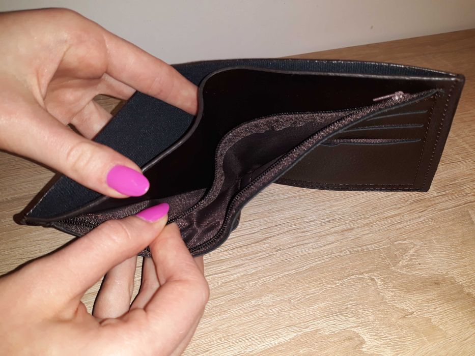 Nowy męski portfel, brązowy ZAS