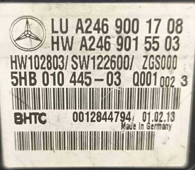 Comando Chauffage / Sofagem A2469001708 - MERCEDES-BENZ A-CLASS