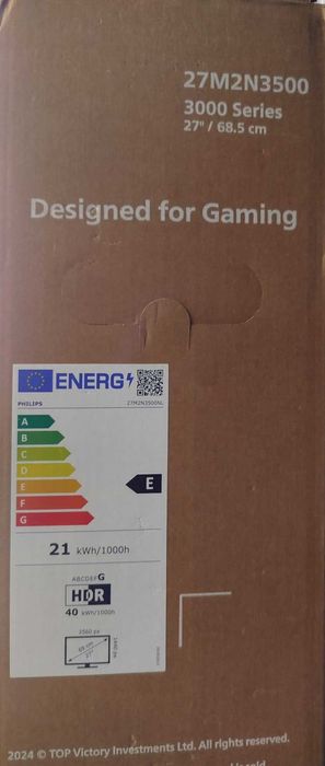 Monitor Gaming PHILIPS 27"