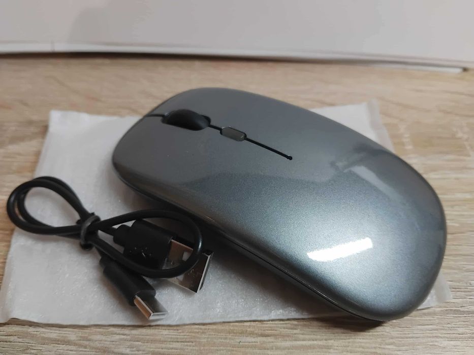 Myszka KOMUTEROWA bezprzewodowa podświetlana LED BLUETOOTH cicha