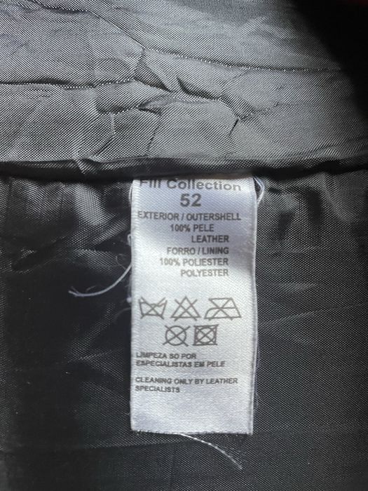 Casaco de Pele Genuína Preto