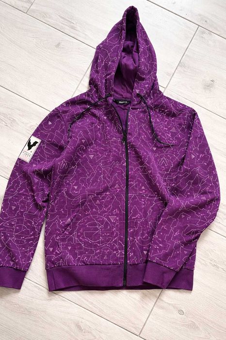 Bluza Fioletowa Zip Hoodie L Streetwear