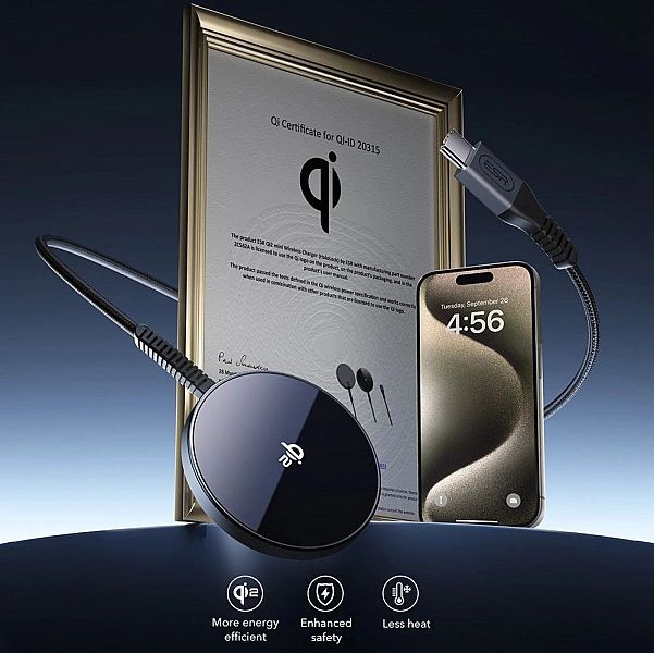 Esr Halolock Qi2 Mini Magnetic Magsafe Wireless Charger 15w Black
