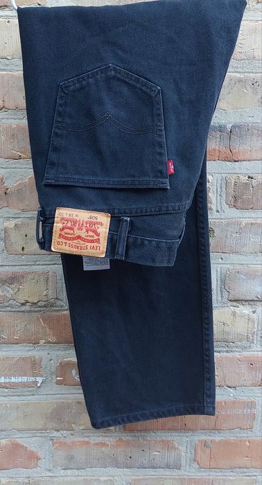 Чоловічі джинси Levi's 505 Regular Fit (W38 L30) Оригінал Чорні