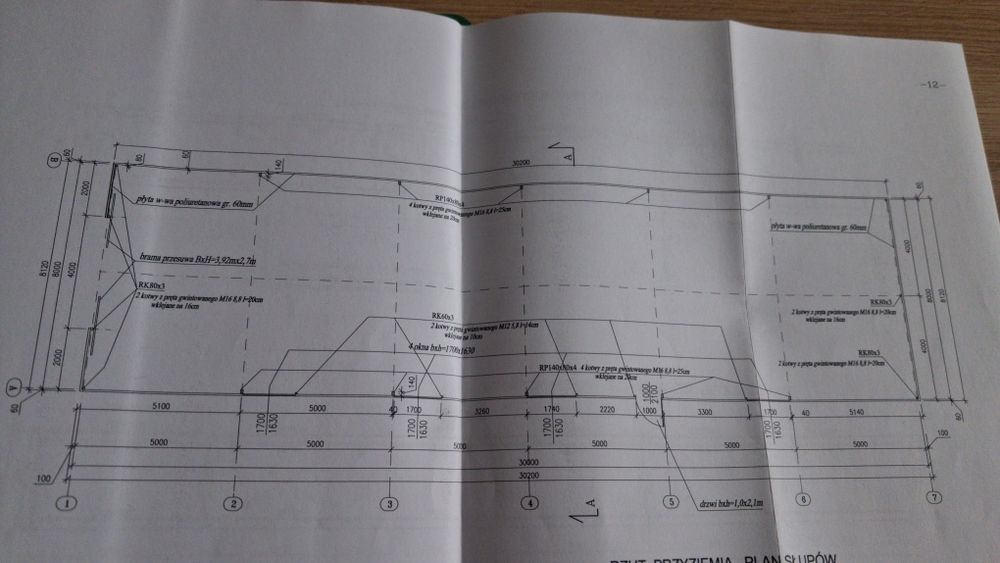 Konstrukcja hali 30x8x3